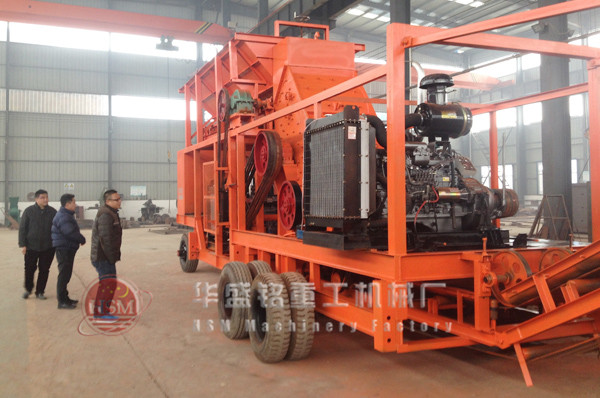 移動對輥制砂機時產量150噸多少錢？